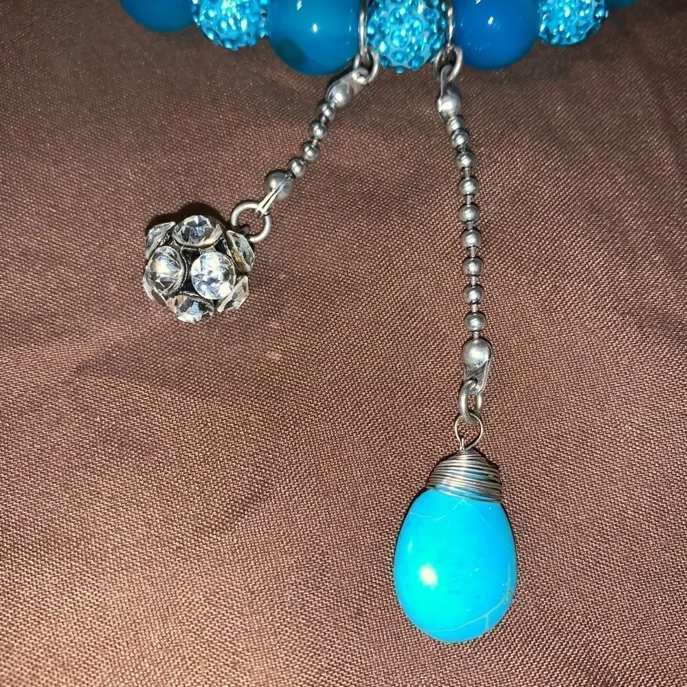 Turquoise Medium Beaded Bracelet